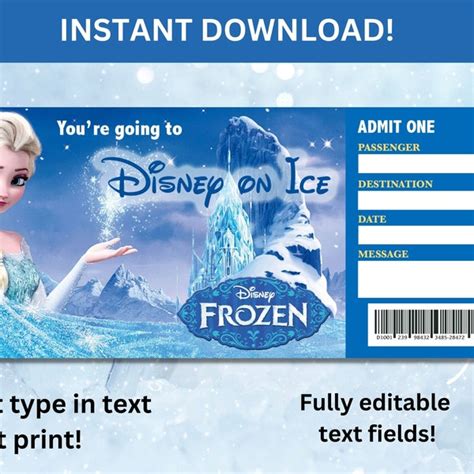 Frozen Disney Ticket