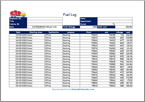 Fuel Purchase Record