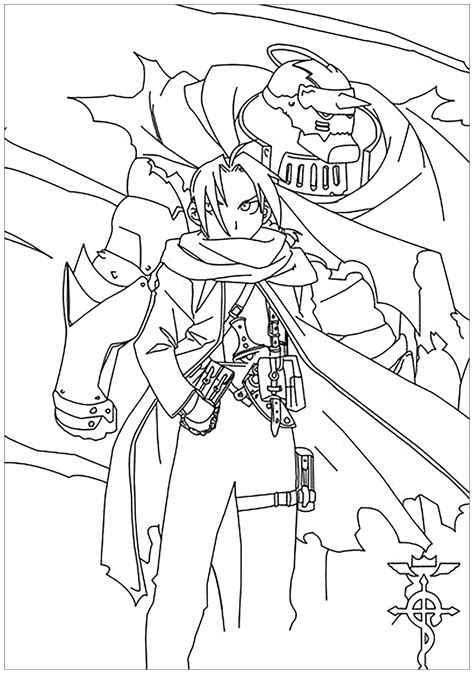 Fullmetal alchemist coloring pages