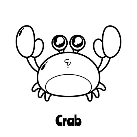 Fun Crab Coloring Page