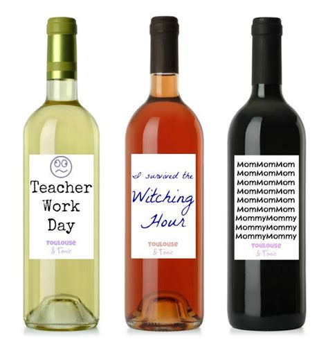 Fun wine labels