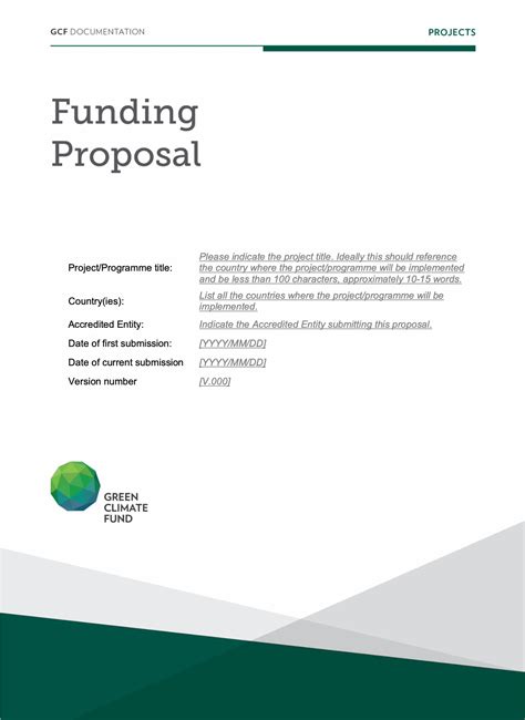 Funding Proposal Template