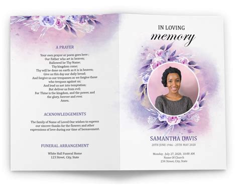 Funeral Program Design 8