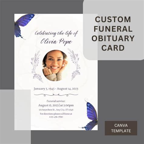 Selecting a Funeral Template