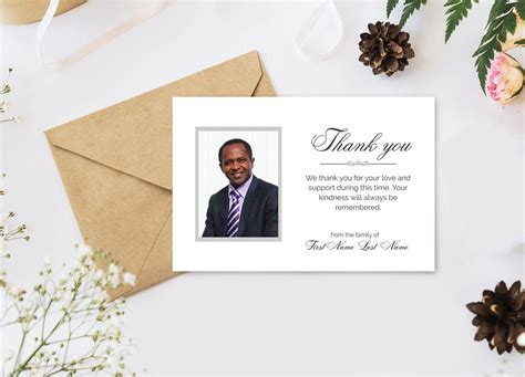 Funeral Thank You Card Example 9