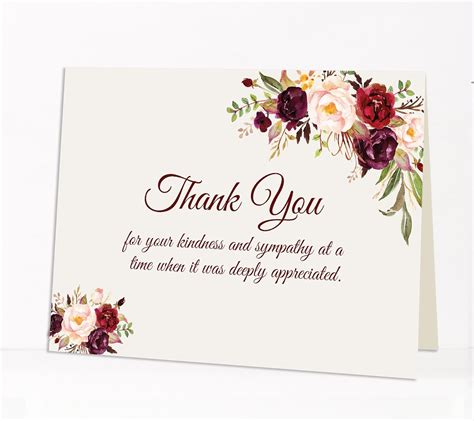 Funeral Thank You Card Ideas