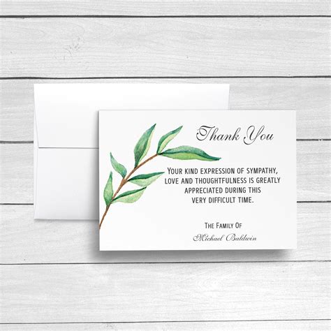 Funeral Thank You Card Quotes