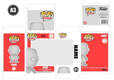 Funko Pop Box Template Example