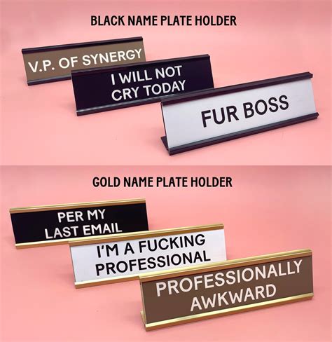 Funny Name Plates