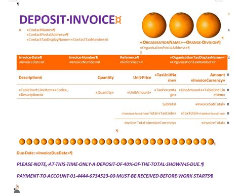 Future of Deposit Invoicing