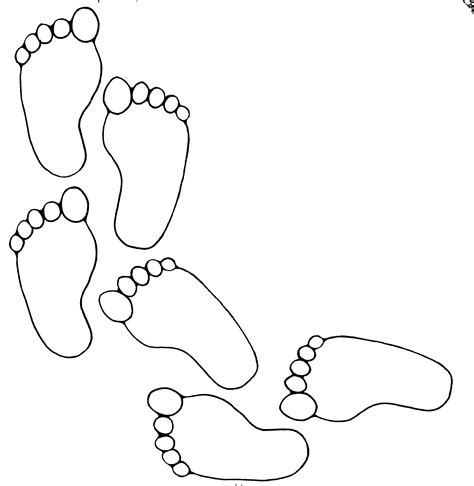 Gallery of 5 Footprints Printables