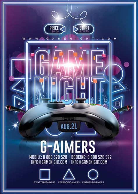 Game Night Tournament Flyer