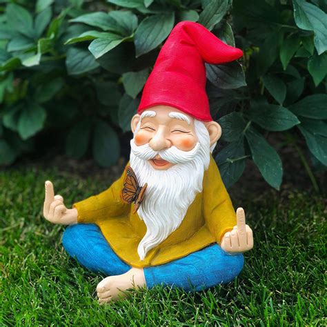 Garden gnomes in various settings