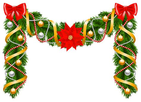 Garlands Christmas Clipart