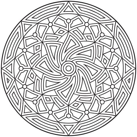 Geometric coloring pages