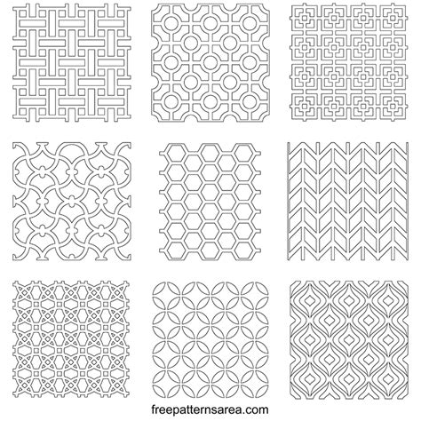 Geometric patterns templates