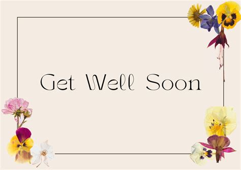 Get Well Greeting Card Templates