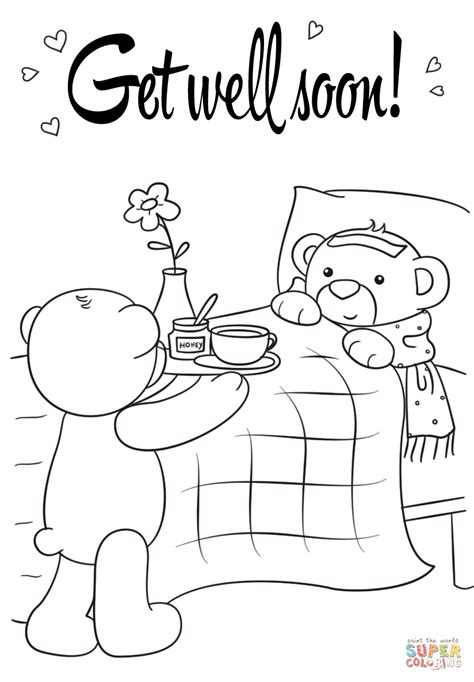 Get Well Soon Coloring Pages for Adults