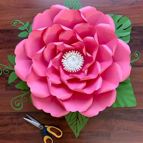 Giant Paper Flower Templates DIY Decor