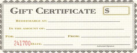 Gift Certificate Template Example 5