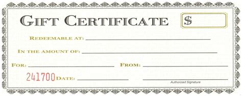 Gift Certificate Template Example 6