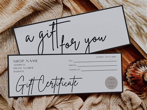 Gift Certificate Template Example 9