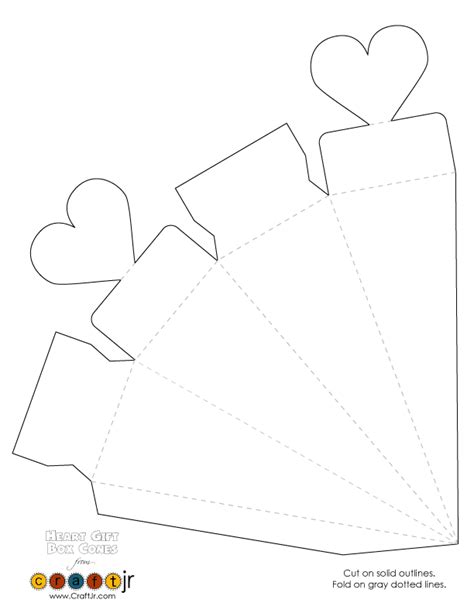 Gift cone templates