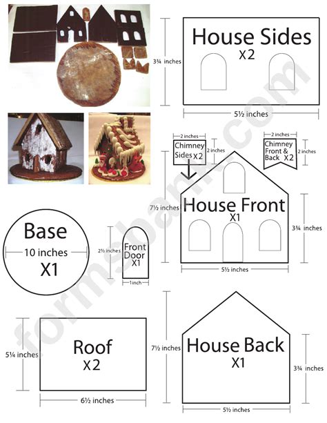 Gingerbread House Template 10