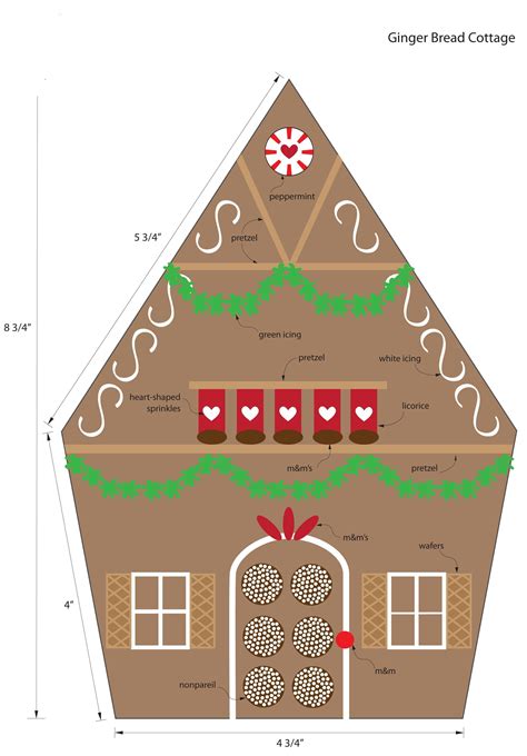 Gingerbread House Template 6