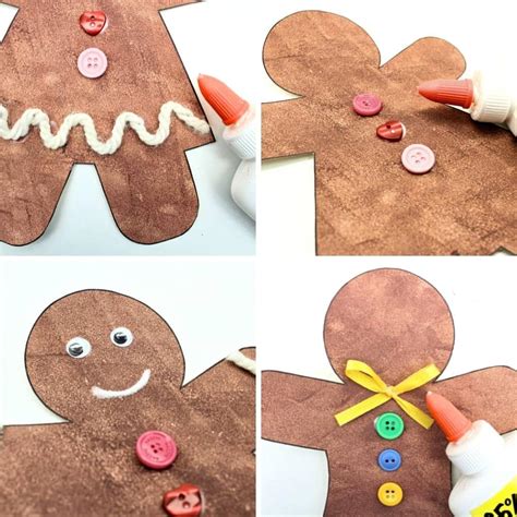 Gingerbread Man Paper Art