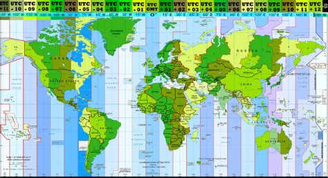 Description of Global Time Zones