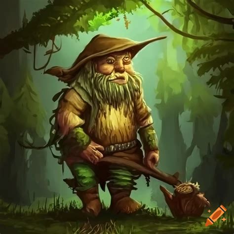 Gnomes depicted in natural environments