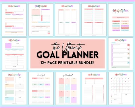 Goal Setting Planner Template