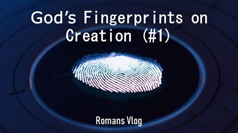 God's Fingerprints in Nature