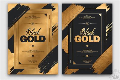 Examples of Gold Flyer Templates