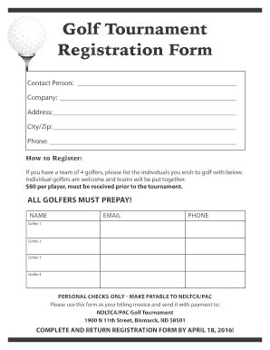 Golf registration tip 2