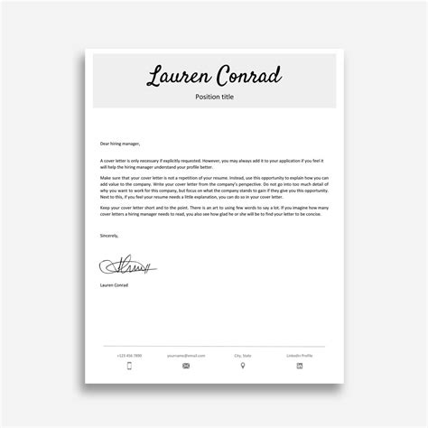 Google Docs Cover Letter Template 6