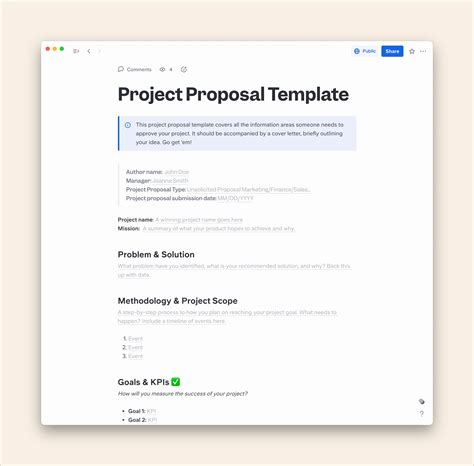 Google Docs Proposals