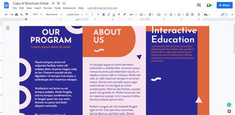 Google Docs Templates for Brochures