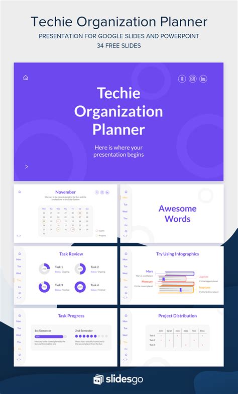 Google Slides planner design