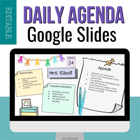 Google Slides planner tips