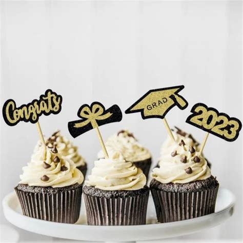 Grad Cupcake Toppers Accessories