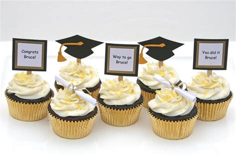 Grad Cupcake Toppers Examples