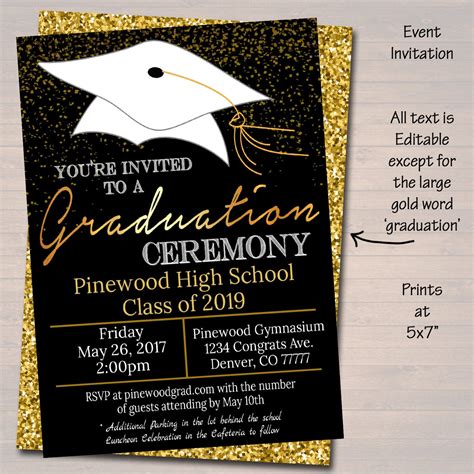 Graduation Ceremony Invites