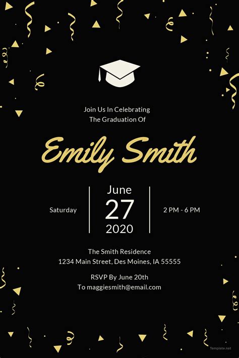 Graduation Invitation Templates for Word