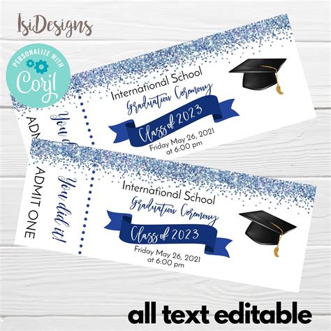 Graduation Ticket Design