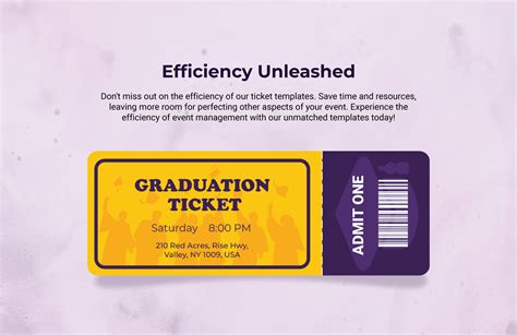 Graduation Ticket Template