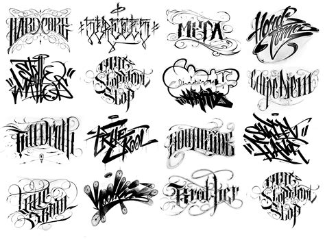 Graffiti tattoo lettering