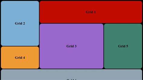 Grid Template Areas Example 1