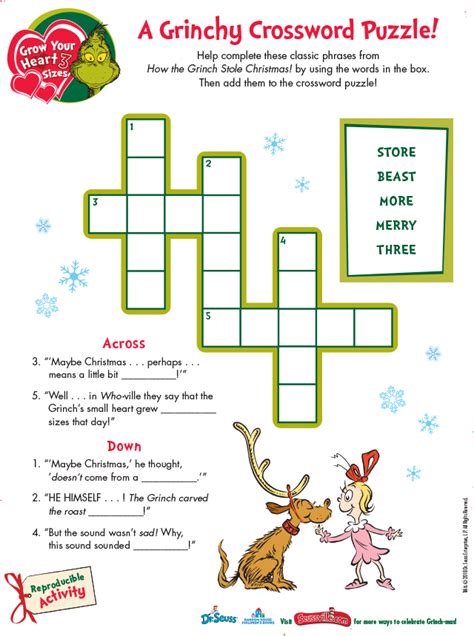 Grinch Crossword Puzzle